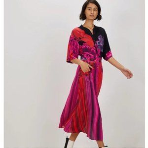 THE KIT Cobie Shirtdress Striped Iris - Size 8 - NWOT -  Retail $148